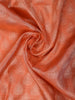 Orange Floral Woven Pure Kanchipuram Silk Saree - Diadem