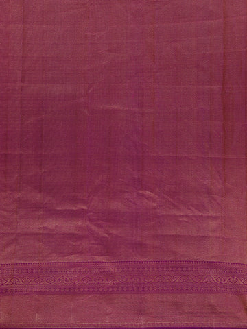 Orange Floral Woven Pure Kanchipuram Silk Saree - Diadem
