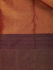 Orange Floral Woven Pure Kanchipuram Silk Saree - Diadem