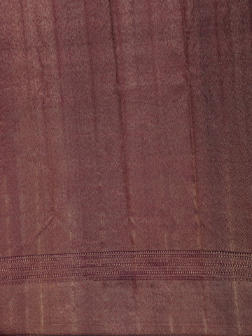Orange Floral Woven Pure Kanchipuram Silk Saree - Diadem