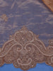 Orange Floral and Paisley Designed Tissue Organza Saree - Diadem