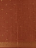 Orange Floral and Stripes Designed Semi Tussar Saree - Diadem