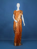 Orange Floral woven Silk Saree - Diadem