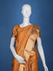 Orange Floral woven Silk Saree - Diadem