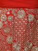 Orange Floral Design Sequins Kids Lehenga