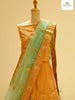 Orange Raw Silk Embroidered Bridal Lehenga - Diadem