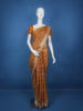 Orange Warli Designed Soft Silk Saree - Diadem