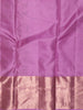 Orchid Purple Floral Vine Zari Woven Design Pure Kanchipuram Silk Saree with Zari Border