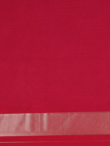 Orchid Purple Floral & Leaf Designed Silk Saree - Diadem