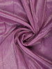 Orchid Purple Floral & Leaf Designed Silk Saree - Diadem