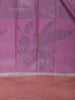 Orchid Purple Floral & Leaf Designed Silk Saree - Diadem