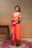 Light Orange Geometric Printed Georgette Salwar Suit with Dupatta