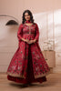 Maroon Floral Embroidered Cotton Blend Lehenga with Dupatta