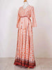 Pink Long Kurti Adorned in Floral Prints