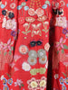 Red Long Kurti Adorned with Floral Printed Design