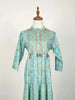 Blue Kurti Enhanced with Floral Prints - Diadem