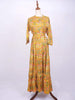 Mustard Cotton Kurti Top Adorned with Floral Prints - Diadem
