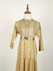 Mustard Yellow Kurti Enhanced with Floral Prints