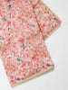 Light Pink Organza Silk Saree Adorned in Floral Prints and Sequins - Diadem