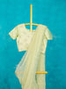 Pista Green Organza Silk Saree Embellished with Beads Border along with Designer Blouse - Diadem