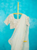 Mint Organza Saree Embellished with Sequins Border along with Designer Blouse