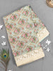 Light Blue Pure Organza Silk Saree embellished with Floral Design Prints