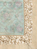 Light Blue Pure Organza Silk Saree embellished with Floral Design Prints