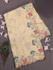 Light Blue Pure Organza Silk Saree embellished with Floral Design Prints