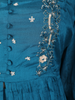 Pale Blue Floral Embroidered Design Cotton Anarkali Salwar Suit