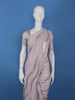Pale Pink Sequins Embroidered Georgette Saree - Diadem