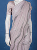 Pale Pink Sequins Embroidered Georgette Saree - Diadem