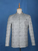 Pale Blue Floral Designed Jodhpuri Men's Suit - Diadem