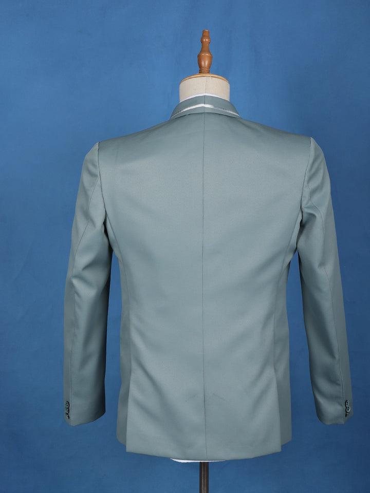 Pale Blue Plain Men's Suit - Diadem