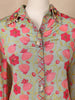 Pale Green Floral Designed Semi Silk Salwar Suit - Diadem