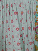 Pale Green Floral Printed Cotton Kurti Top - Diadem