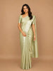 Pale Green Floral Woven Pure Kanchipuram Silk Saree