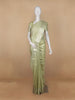 Pale Green Floral Woven Pure Kanchipuram Silk Saree - Diadem