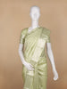 Pale Green Floral Woven Pure Kanchipuram Silk Saree - Diadem