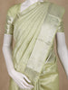 Pale Green Floral Woven Pure Kanchipuram Silk Saree - Diadem