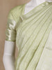 Pale Green Floral Woven Pure Kanchipuram Silk Saree - Diadem