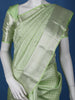 Pale Green Floral Woven Pure Kanchipuram Silk Saree - Diadem