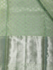 Pale Green Floral Woven Pure Kanchipuram Silk Saree - Diadem