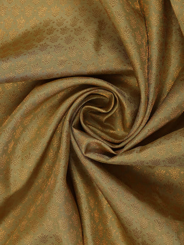 Pale Green Floral Woven Pure Kanchipuram Silk Saree - Diadem