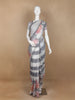 Pale Grey Floral Designed Cotton Saree - Diadem