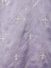 Pale Lavender Floral Designed Cotton Kurta Set, With Pant