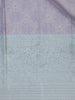 Pale Lavender Floral Woven Pure Kanchipuram Silk Saree - Diadem