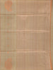 Pale Olive Green Semi Tussar Silk Saree with Floral and Stripes Design - Diadem