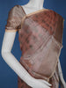 Pale Peach Floral Designed Semi Tissue Saree