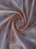 Pale Peach Floral Designed Semi Tissue Saree