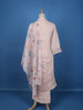 Pale Pink Floral Designed Cotton Salwar Suit - Diadem